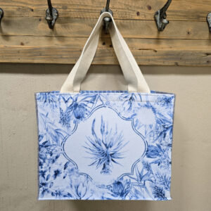 Kaap Delft Flora Border & Aloe - Recycled Felt Teacher Bag